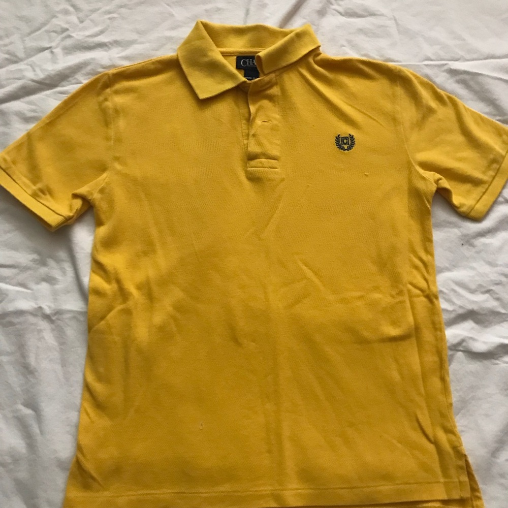 Chaps boy’s yellow polo size M 10/12